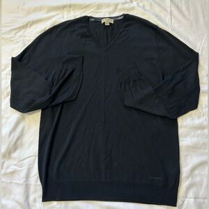 Burberry Authentic V Neck Mens Pullover Sweater size XL
